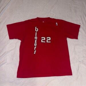 Adidas Portland Trailblazers Clyde Drexler Tshirt Size Medium